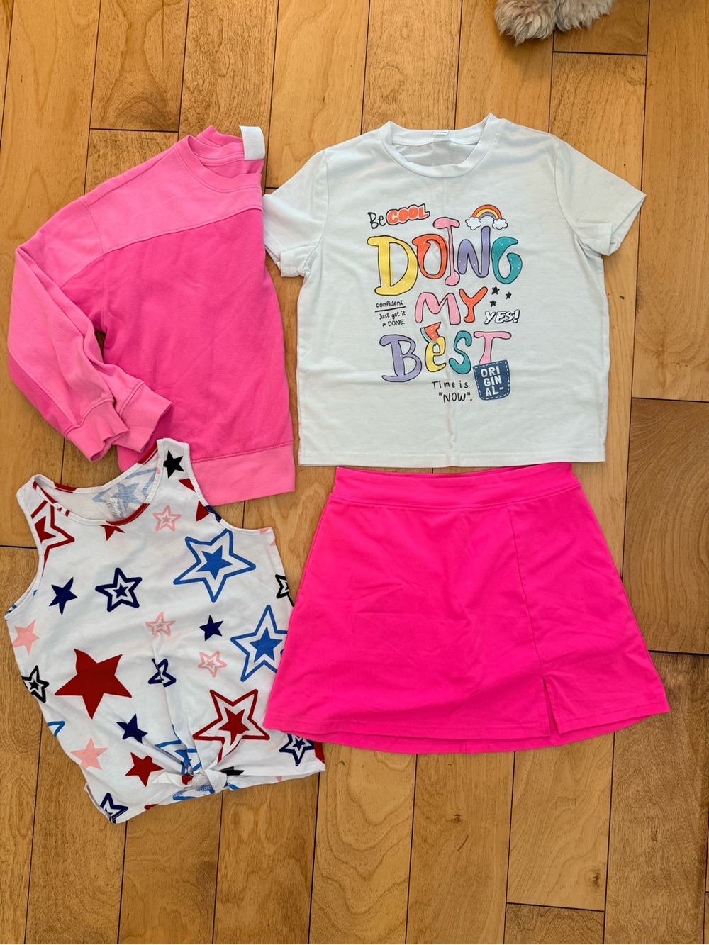 Cute girls 10/12 4 pieces seKids Hot Pink Skort - Bright Pink Girls Active Skirt